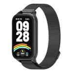 For Xiaomi Smart Band 9 Active / Redmi Band 3 Mijobs Metal Shell Milan Magnetic Watch Band(Black)