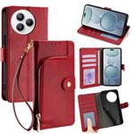 For Xiaomi Civi 5 Pro 5G Zipper Bag Leather Phone Case(Red)