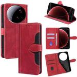 For Xiaomi 15 Ultra Skin Feel Magnetic Buckle Leather Phone Case(Red)