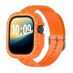 For Apple Watch Ultra 2 / 1 49mm TPU Case Integrated Watch Band(Orange)