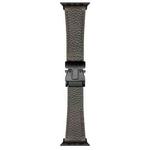 For Apple Watch 42mm / 41mm / 40mm / 38mm Magnetic Parachute Buckle Litchi Genuine Leather Watch Band(Grey)