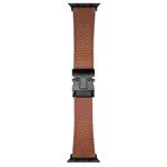 For Apple Watch 42mm / 41mm / 40mm / 38mm Magnetic Parachute Buckle Litchi Genuine Leather Watch Band(Brown)