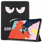 For iPad Air 11 2024 / 2022 / 2020 10.9 Colored Drawing Horizontal Flip Leather Case with Three-folding Holder & Sleep / Wake-up Function(Big Eye Me)