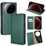 For Xiaomi 15 Ultra Gloss Oil Solid Color Magnetic Leather Phone Case(Green)