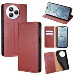 For Xiaomi Civi 5 Pro 5G Gloss Oil Solid Color Magnetic Leather Phone Case(Brown)