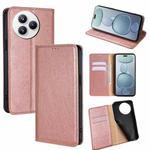For Xiaomi Civi 5 Pro 5G Gloss Oil Solid Color Magnetic Leather Phone Case(Rose Gold)