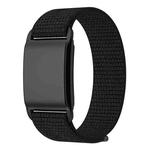 For WHOOP Fitness Tracker Nylon Sport Watch Band Wristband(Black+Black)