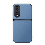 For Honor 80 Pro Litchi Leather Magnetic Full Coverage Shockproof Phone Case(Blue)