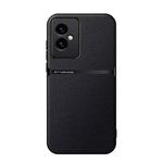 For Honor 100 Litchi Leather Magnetic Full Coverage Shockproof Phone Case(Black)