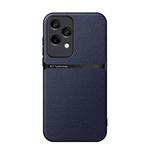 For Honor 200 Lite Global Litchi Leather Magnetic Full Coverage Shockproof Phone Case(Navy Blue)