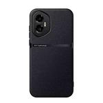 For Honor 300 Litchi Leather Magnetic Full Coverage Shockproof Phone Case(Black)