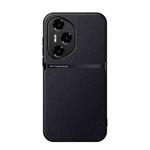 For Honor 300 Pro Litchi Leather Magnetic Full Coverage Shockproof Phone Case(Black)