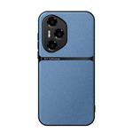 For Honor 300 Pro Litchi Leather Magnetic Full Coverage Shockproof Phone Case(Blue)