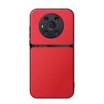 For Honor Magic3 Litchi Leather Magnetic Full Coverage Shockproof Phone Case(Red)