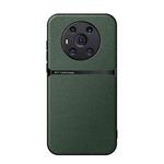 For Honor Magic3 Litchi Leather Magnetic Full Coverage Shockproof Phone Case(Green)