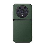 For Honor Magic3 Pro Litchi Leather Magnetic Full Coverage Shockproof Phone Case(Green)