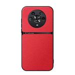 For Honor Magic4 Litchi Leather Magnetic Full Coverage Shockproof Phone Case(Red)