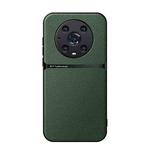 For Honor Magic4 Pro Litchi Leather Magnetic Full Coverage Shockproof Phone Case(Green)