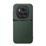 For Honor Magic6 Pro Litchi Leather Magnetic Full Coverage Shockproof Phone Case(Green)