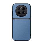 For Honor Magic7 Litchi Leather Magnetic Full Coverage Shockproof Phone Case(Blue)