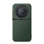 For Honor X40 Litchi Leather Magnetic Full Coverage Shockproof Phone Case(Green)