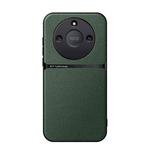 For Honor X50 Litchi Leather Magnetic Full Coverage Shockproof Phone Case(Green)