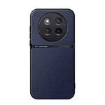 For Honor X60 Pro Litchi Leather Magnetic Full Coverage Shockproof Phone Case(Navy Blue)