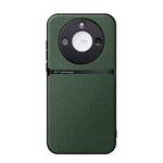 For Honor X60 Litchi Leather Magnetic Full Coverage Shockproof Phone Case(Green)