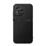For Honor 400 Lite Global Litchi Leather Magnetic Full Coverage Shockproof Phone Case(Black)