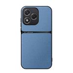 For Honor 400 Lite Global Litchi Leather Magnetic Full Coverage Shockproof Phone Case(Blue)