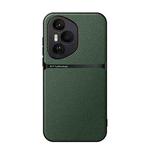 For Honor 400 Pro Global 160.8mm Litchi Leather Magnetic Full Coverage Shockproof Phone Case(Green)