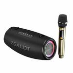 Zealot S87M 80W Portable Outdoor RGB Bluetooth Speaker with Microphone(Black)