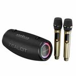 Zealot S87M 80W Portable Outdoor RGB Bluetooth Speaker with Dual Microphones(Black)