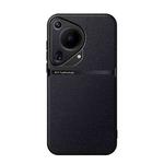 For Huawei Pura 70 Ultra Litchi Leather Magnetic Full Coverage Shockproof Phone Case(Black)