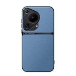 For Huawei Pura 70 Ultra Litchi Leather Magnetic Full Coverage Shockproof Phone Case(Blue)