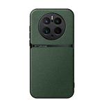 For Huawei Mate 50 Pro Litchi Leather Magnetic Full Coverage Shockproof Phone Case(Green)