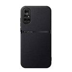 For Huawei nova 8 Litchi Leather Magnetic Full Coverage Shockproof Phone Case(Black)