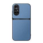 For Huawei nova 8 Pro Litchi Leather Magnetic Full Coverage Shockproof Phone Case(Blue)