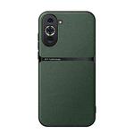 For Huawei nova 10 Litchi Leather Magnetic Full Coverage Shockproof Phone Case(Green)