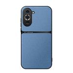 For Huawei nova 10 Pro Litchi Leather Magnetic Full Coverage Shockproof Phone Case(Blue)