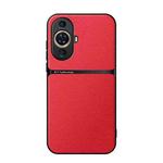 For Huawei nova 11 / nova 12s Litchi Leather Magnetic Full Coverage Shockproof Phone Case(Red)