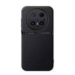 For Huawei Mate 70 Pro Litchi Leather Magnetic Full Coverage Shockproof Phone Case(Black)
