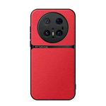 For Huawei Mate 70 Pro Litchi Leather Magnetic Full Coverage Shockproof Phone Case(Red)