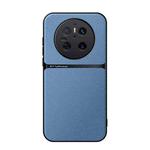 For Huawei Mate 70 Litchi Leather Magnetic Full Coverage Shockproof Phone Case(Blue)