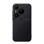 For Huawei Pura 80 Pro 5G Litchi Leather Magnetic Full Coverage Shockproof Phone Case(Black)