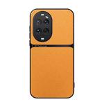 For Huawei nova 14 Ultra Litchi Leather Magnetic Full Coverage Shockproof Phone Case(Yellow)