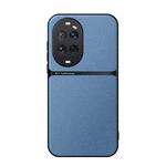 For Huawei nova 14 Ultra Litchi Leather Magnetic Full Coverage Shockproof Phone Case(Blue)