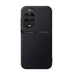 For Huawei nova 14 Pro Litchi Leather Magnetic Full Coverage Shockproof Phone Case(Black)