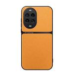 For Huawei nova 14 Pro Litchi Leather Magnetic Full Coverage Shockproof Phone Case(Yellow)