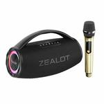 Zealot S97M 80W Outdoor Portable RGB Bluetooth Speaker with Microphone(Black)